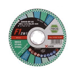 RECA F1 X-LOCK pjovimo diskas 125 x 1.0 x 22.23 mm