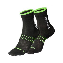 BLÅKLÄDER kojinės, dydis 45-48, juoda / neoninė žalia