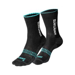 BLÅKLÄDER kojinės, dydis 45-48, juoda / neoninė mėlyna