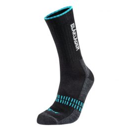 BLÅKLÄDER kojinės, dydis 45-48, juoda / neoninė mėlyna