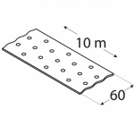 Perforuota tvirtinimo juosta TM3/10, 60 x 2 mm / 10 m