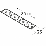 Perforuota tvirtinimo juosta TM4/25, 25 x 1.5 mm / 25 m